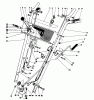 Toro 38056 (521) - 521 Snowthrower, 1991 (1000001-1999999) Ersatzteile HANDLE ASSEMBLY