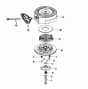 Toro 38056 (521) - 521 Snowthrower, 1991 (1000001-1999999) Ersatzteile REWIND STARTER NO. 590646