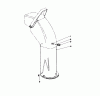 Toro 38070 (1032) - 1032 Snowthrower, 1978 (8000001-8999999) Ersatzteile CHUTE EXTENSION KIT 26-1100