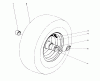 Toro 38070 (1032) - 1032 Snowthrower, 1978 (8000001-8999999) Ersatzteile WHEEL ASSEMBLY