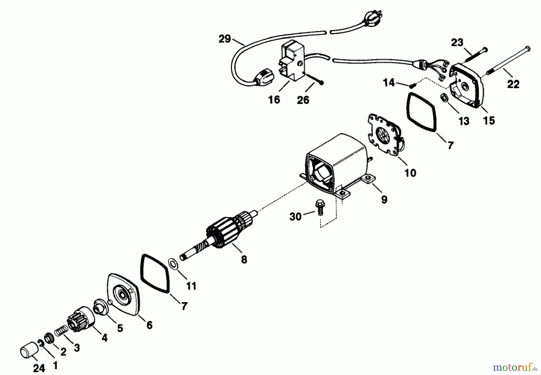  Toro Neu Snow Blowers/Snow Throwers Seite 1 38062 (622) - Toro 622 Snowthrower, 1997 (7900001-7999999) ELECTRIC STARTER KIT NO. 38-7590 (OPTIONAL)
