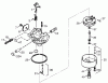Toro 38063 (622) - 622 Snowthrower, 1998 (8900001-8999999) Ersatzteile CARBURETOR NO. 640081