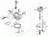 Toro 38063 (622) - 622 Snowthrower, 1999 (9900001-9999999) Ersatzteile CARBURETOR NO. 640081