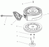 Toro 38063 (622) - 622 Snowthrower, 1999 (9900001-9999999) Ersatzteile RECOIL STARTER NO. 590742