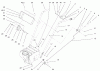 Toro 38063 (622) - 622 Snowthrower, 2000 (000000001-000999999) Ersatzteile HANDLE ASSEMBLY