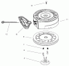 Toro 38063 (622) - 622 Snowthrower, 2000 (000000001-000999999) Ersatzteile RECOIL STARTER NO. 590742