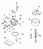 Toro 38065 (624) - 624 Snowthrower, 1988 (8000001-8999999) Ersatzteile CARBURETOR NO. 632379