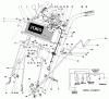 Toro 38065 (624) - 624 Snowthrower, 1989 (9000001-9999999) Ersatzteile HANDLE ASSEMBLY