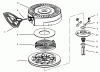 Toro 38072 (724) - 724 Snowthrower, 1996 (6900001-6999999) Ersatzteile REWIND STARTER N0. 590646