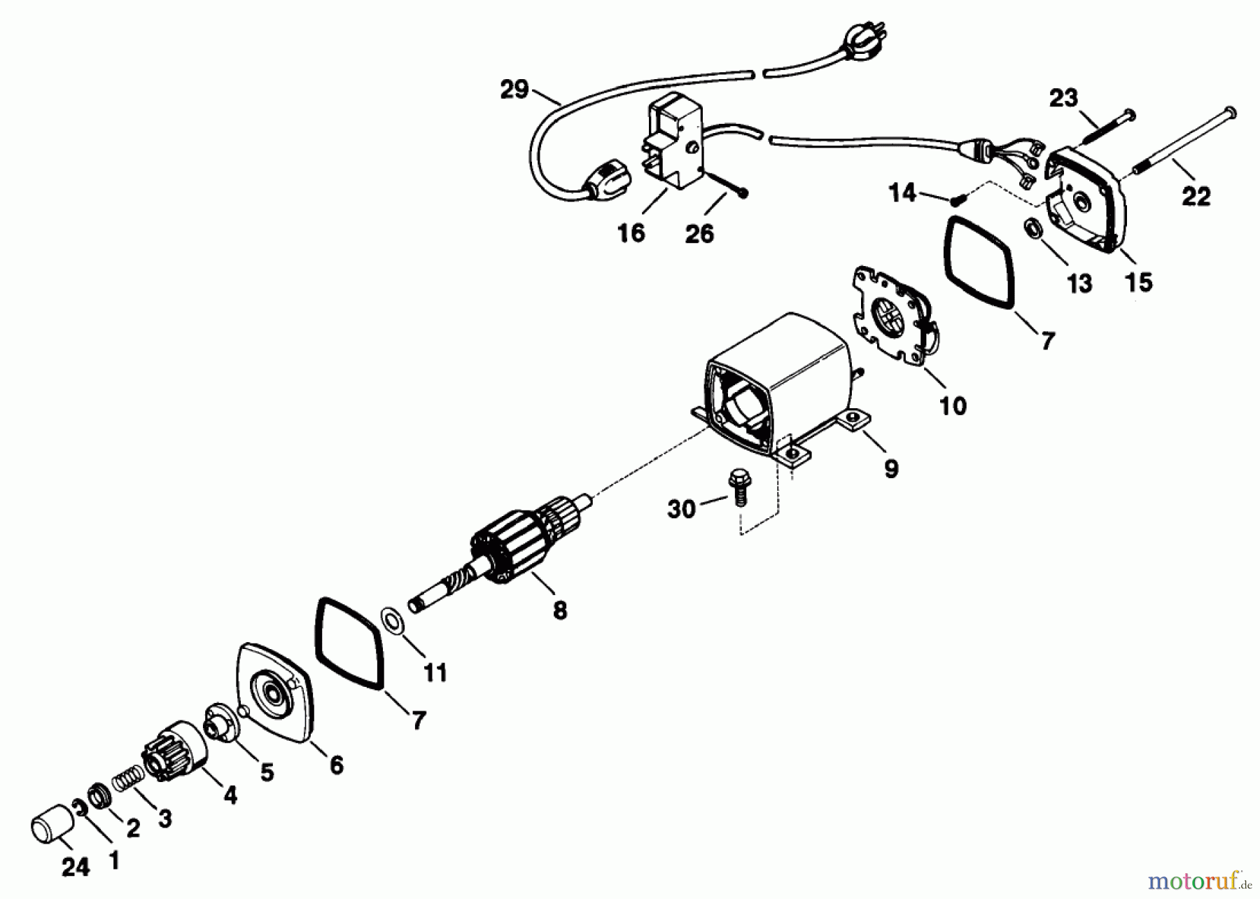 Toro Neu Snow Blowers/Snow Throwers Seite 1 38072 (724) - Toro 724 Snowthrower, 1997 (7900001-7999999) ELECTRIC STARTER KIT NO. 38-7590 (OPTIONAL)
