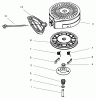 Toro 38072 (724) - 724 Snowthrower, 1997 (7900001-7999999) Ersatzteile RECOIL STARTER NO. 590707