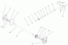 Toro 38072 (724) - 724 Snowthrower, 2000 (200000001-200999999) Ersatzteile 24" GEAR CASE ASSEMBLY NO. 37-6961