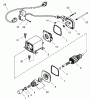 Toro 38079 (924) - 924 Power Shift Snowthrower, 2000 (200000001-200999999) Ersatzteile ELECTRIC STARTER (110 VOLT) NO. 33329E