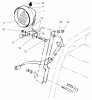 Toro 38079 (924) - 924 Power Shift Snowthrower, 2000 (200000001-200999999) Ersatzteile HEADLAMP ASSEMBLY NO. 54-9871 (ONLY ON: 38079)