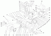 Toro 38079 (924) - 924 Power Shift Snowthrower, 2000 (200000001-200999999) Ersatzteile HOUSING AND ENGINE FRAME ASSEMBLY