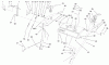 Toro 38079 (924) - 924 Power Shift Snowthrower, 2003 (230000001-230999999) Ersatzteile HANDLE AND CONTROL ASSEMBLY