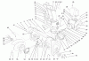 Toro 38079 (924) - 924 Power Shift Snowthrower, 2003 (230000001-230999999) Ersatzteile HOUSING AND ENGINE FRAME ASSEMBLY