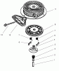 Toro 38079 (924) - 924 Power Shift Snowthrower, 2003 (230000001-230999999) Ersatzteile RECOIL STARTER NO. 590733 (OPTIONAL) TECUMSEH HMSK-80 155723