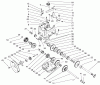 Toro 38079 (924) - 924 Power Shift Snowthrower, 2003 (230000001-230999999) Ersatzteile TRACTION GEARCASE ASSEMBLY NO. 66-8030