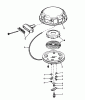 Toro 38080 (824) - 824 Snowthrower, 1979 (9000001-9999999) Ersatzteile REWIND STARTER NO. 590479