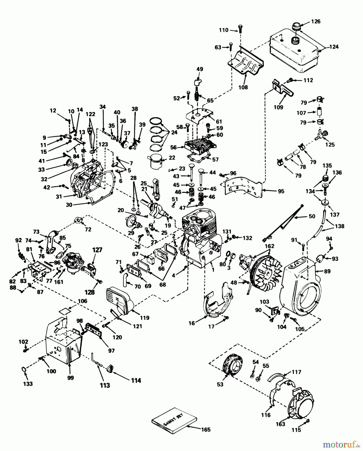 Toro Neu Snow Blowers/Snow Throwers Seite 1 38080 (824) - Toro 824 Snowthrower, 1980 (0000001-0999999) ENGINE TECUMSEH MODEL NO. HM 80-155169F