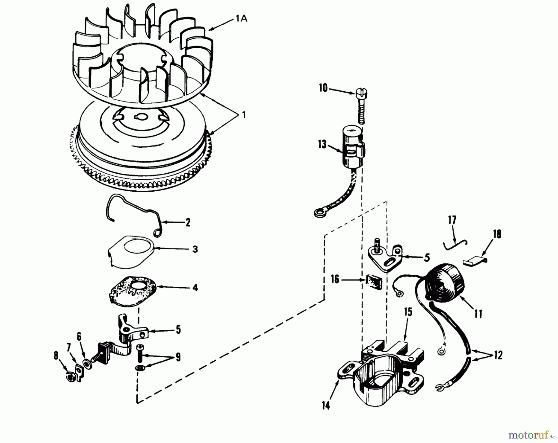 Toro Neu Snow Blowers/Snow Throwers Seite 1 38080 (824) - Toro 824 Snowthrower, 1980 (0000001-0999999) MAGNETO NO. 610848