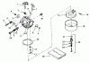 Toro 38080 (824) - 824 Snowthrower, 1981 (1000001-1999999) Ersatzteile CARBURETOR NO. 632111