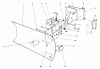 Toro 38080 (824) - 824 Snowthrower, 1981 (1000001-1999999) Ersatzteile GRADER BLADE ASSEMBLY MODEL 59099