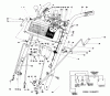Toro 38080 (824) - 824 Snowthrower, 1981 (1000001-1999999) Ersatzteile HANDLE ASSEMBLY
