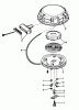 Toro 38080 (824) - 824 Snowthrower, 1981 (1000001-1999999) Ersatzteile REWIND STARTER NO. 590479