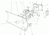 Toro 38080 (824) - 824 Snowthrower, 1985 (5000001-5999999) Ersatzteile GRADER BLADE ASSEMBLY MODEL 59099