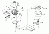Toro 38080 (824) - 824 Snowthrower, 1987 (7000001-7999999) Ersatzteile CARBURETOR NO. 632334