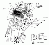 Toro 38080 (824) - 824 Snowthrower, 1992 (2000001-2999999) Ersatzteile HANDLE ASSEMBLY