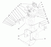 Toro 38084 (824XL) - 824XL Power Throw Snowthrower, 1997 (7900001-7999999) Ersatzteile ENGINE AND FRAME ASSEMBLY