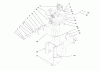 Toro 38084 (824XL) - 824XL Power Throw Snowthrower, 1998 (8900001-8999999) Ersatzteile ENGINE AND FRAME ASSEMBLY