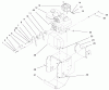 Toro 38084 (824XL) - 824XL Power Throw Snowthrower, 1999 (9900001-9999999) Ersatzteile ENGINE AND FRAME ASSEMBLY