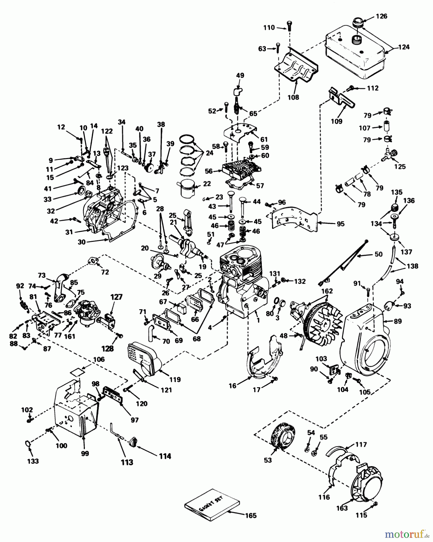 Toro Neu Snow Blowers/Snow Throwers Seite 1 38085 (824) - Toro 824 Snowthrower, 1980 (0000001-0999999) ENGINE TECUMSEH MODEL NO. HM 80-155169F