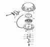 Toro 38085 (824) - 824 Snowthrower, 1980 (0000001-0999999) Ersatzteile REWIND STARTER NO. 590479
