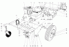 Toro 62923 - 5 hp Lawn Vacuum, 1993 (3900001-3999999) Ersatzteile ENGINE & BASE ASSEMBLY