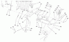 Toro 38087 (1332) - 1332 Power Shift Snowthrower, 2000 (200000001-200999999) Ersatzteile HANDLE AND CONTROL ASSEMBLY