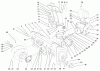 Toro 38087 (1332) - 1332 Power Shift Snowthrower, 2000 (200000001-200999999) Ersatzteile HOUSING AND ENGINE FRAME ASSEMBLY
