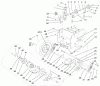 Toro 38087 (1332) - 1332 Power Shift Snowthrower, 2000 (200000001-200999999) Ersatzteile LOWER TRACTION ASSEMBLY