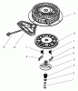 Toro 38087 (1332) - 1332 Power Shift Snowthrower, 2000 (200000001-200999999) Ersatzteile RECOIL STARTER NO. 590733