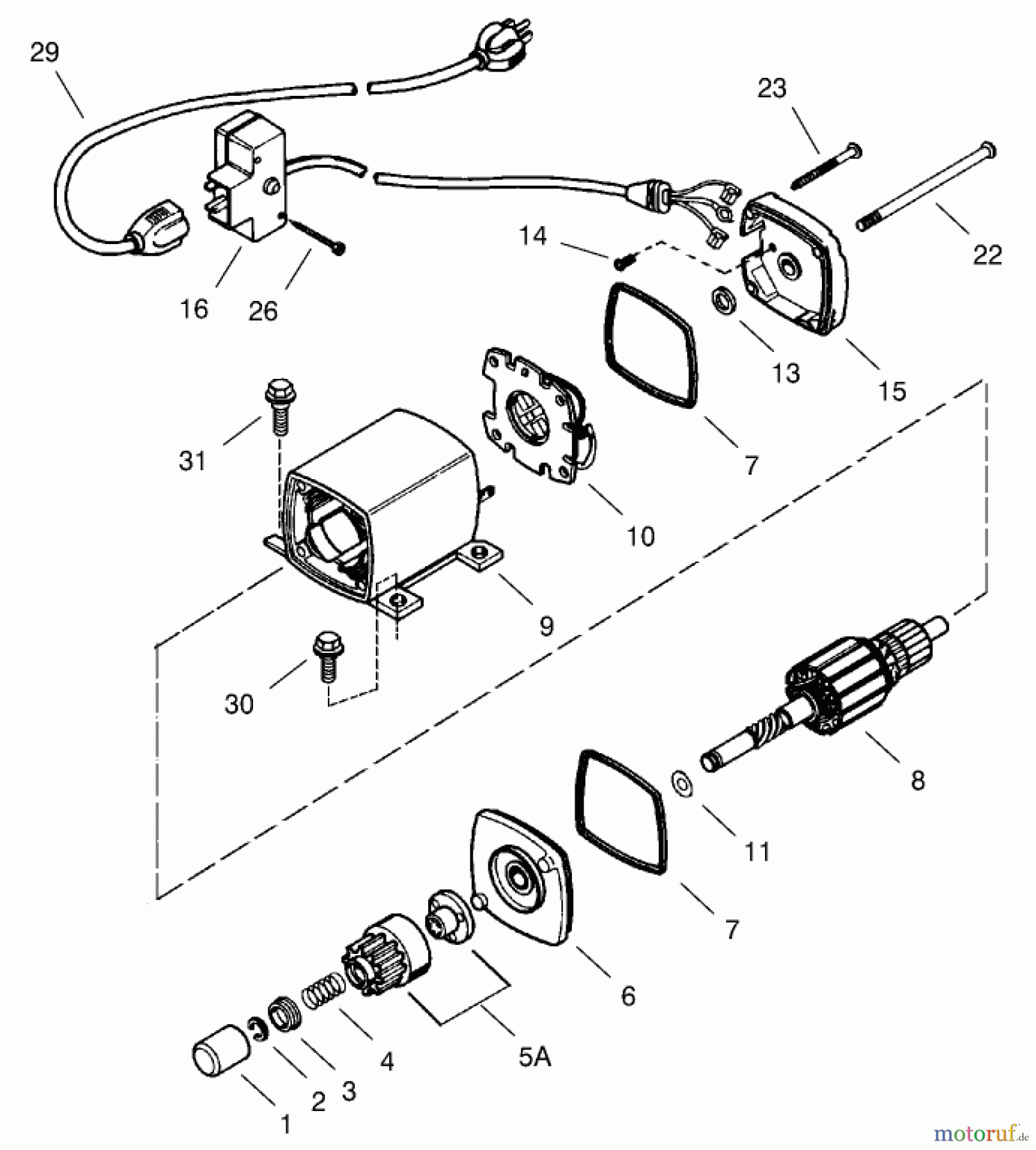  Toro Neu Snow Blowers/Snow Throwers Seite 1 38087 (1332) - Toro 1332 Power Shift Snowthrower, 2001 (210000001-210999999) ELECTRIC STARTER (110 VOLT) NO. 37105