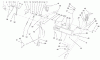 Toro 38087 (1332) - 1332 Power Shift Snowthrower, 2002 (220000001-220999999) Ersatzteile HANDLE AND CONTROL ASSEMBLY