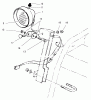 Toro 38087 (1332) - 1332 Power Shift Snowthrower, 2002 (220000001-220999999) Ersatzteile HEADLAMP ASSEMBLY NO. 54-9871 (ONLY ON: 38087)