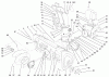 Toro 38087 (1332) - 1332 Power Shift Snowthrower, 2002 (220000001-220999999) Ersatzteile HOUSING AND ENGINE FRAME ASSEMBLY
