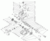 Toro 38087 (1332) - 1332 Power Shift Snowthrower, 2002 (220000001-220999999) Ersatzteile TRACTION GEARCASE ASSEMBLY NO. 66-8030