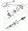 Toro 38087 (1332) - 1332 Power Shift Snowthrower, 2004 (240000001-240999999) Ersatzteile ELECTRIC STARTER (110 VOLT) PART NO. 37105