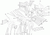 Toro 38087 (1332) - 1332 Power Shift Snowthrower, 2004 (240000001-240999999) Ersatzteile HOUSING AND ENGINE FRAME ASSEMBLY